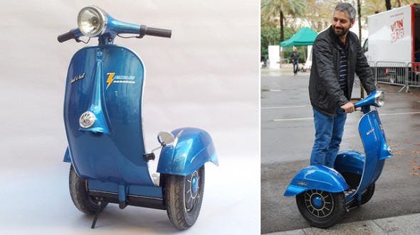 是西班牙設計師將 Vespa 綿羊仔跟 Segway Crossover這篇文章的首圖