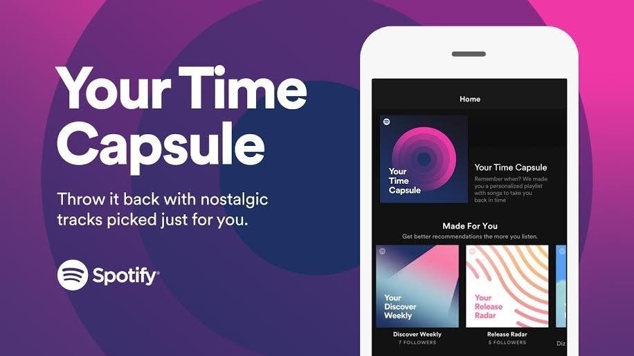 是Spotify推「時光膠囊歌單」 幫你找到青澀時代的經典名歌這篇文章的首圖