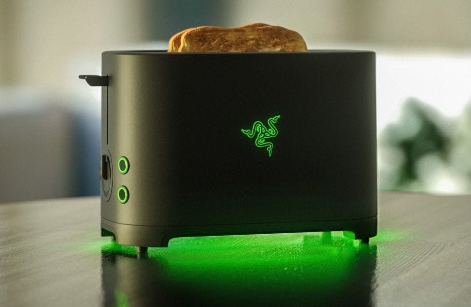是Razer實踐承諾，將愚人節玩笑的烤土司機變成正式產品這篇文章的首圖