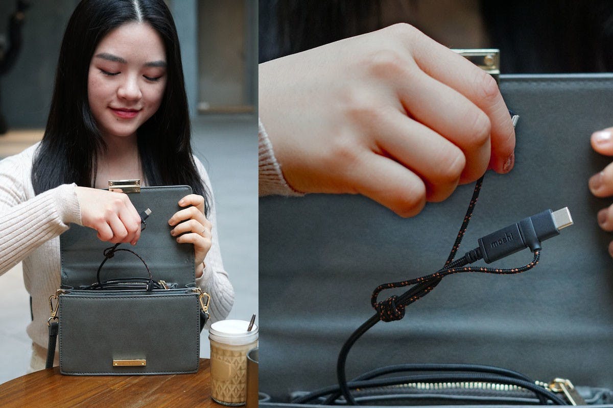 moshi 三合一充電線 mfi USB-C lightning Micro USB 傳輸 快充