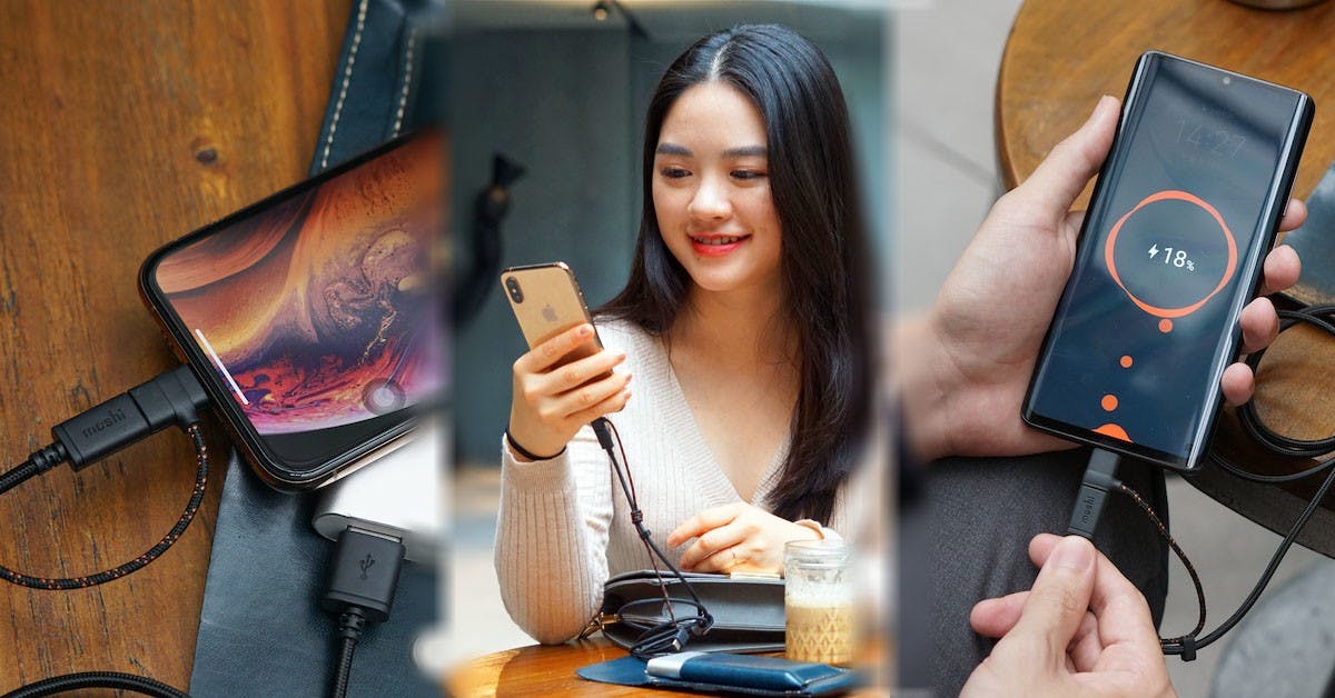 moshi 三合一充電線 mfi USB-C lightning Micro USB 傳輸 快充