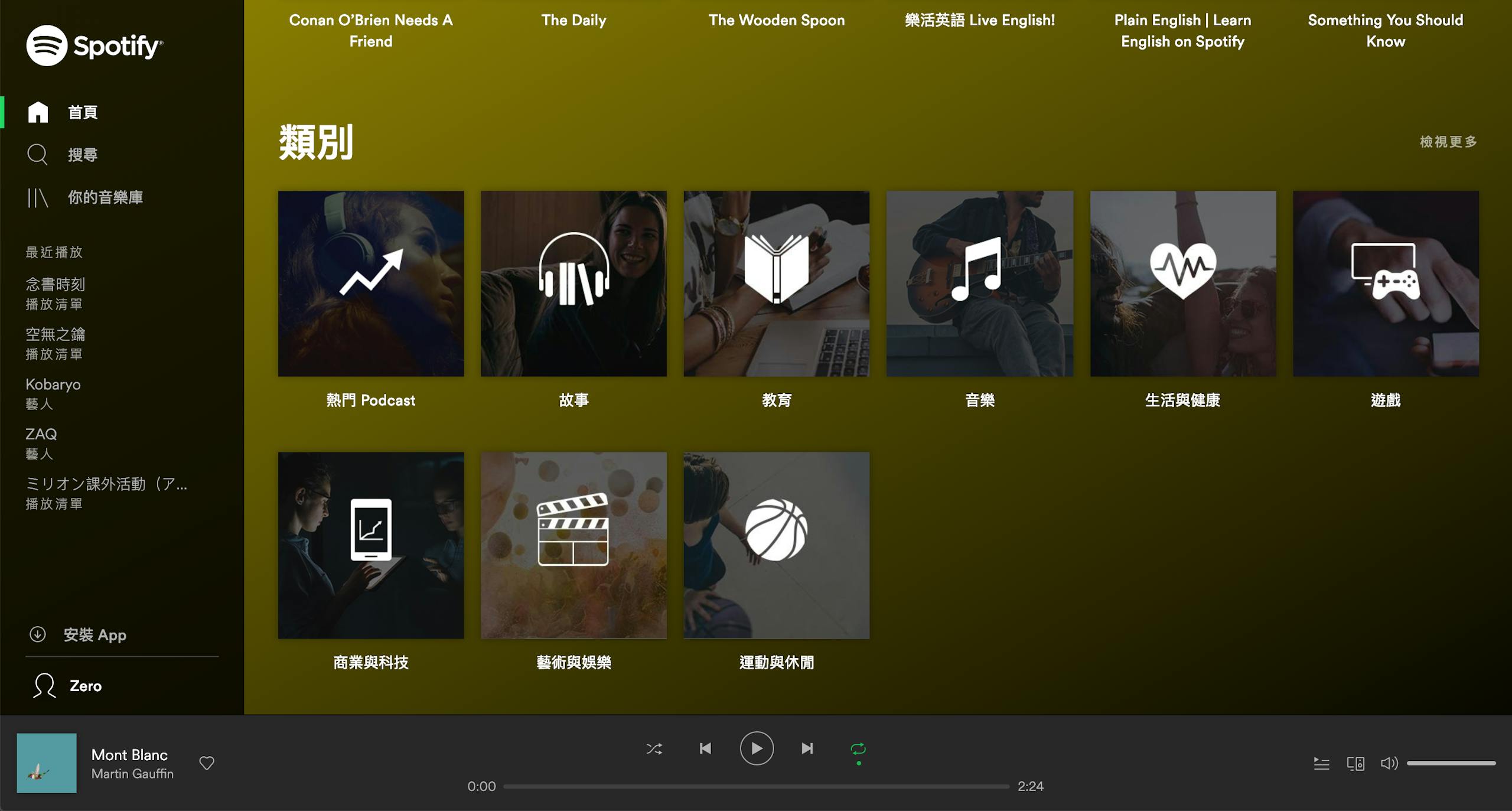 Spotify UI