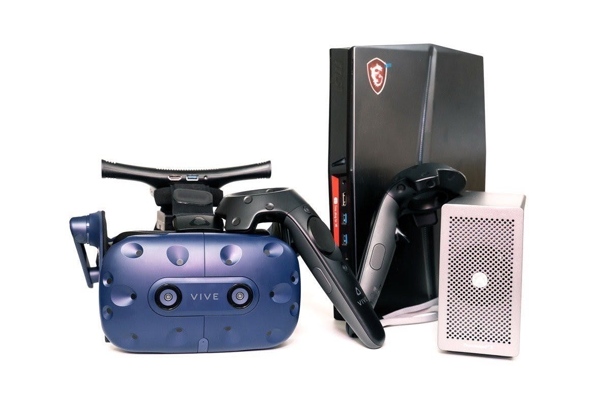 終於完全體!Vive / Vive Pro 無線套件 入手開箱/安裝/心得分享 (含 Thunderbolt 3 外接盒使用實測) @3C 達人廖阿輝