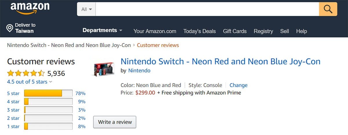 亞馬遜 評價 Amazon