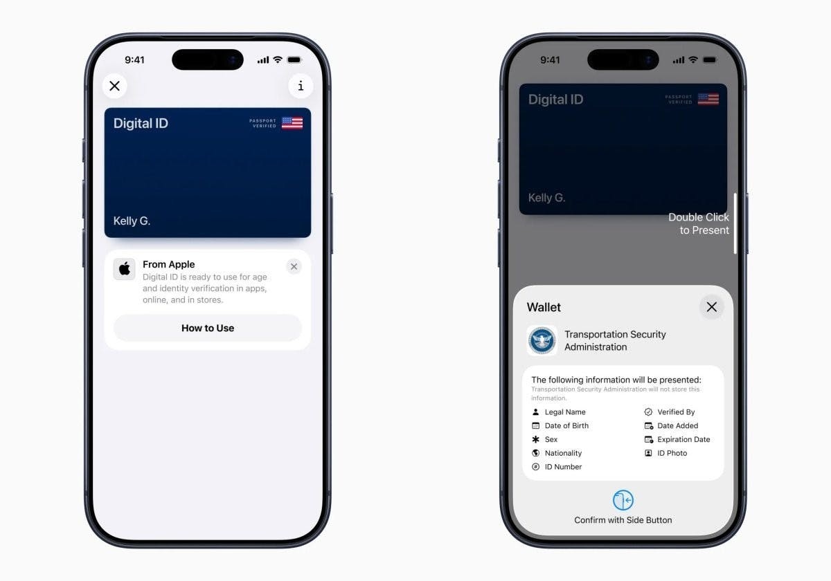蘋果Apple Wallet 正式支援加入美國護照數位身份證加速TSA 安檢#錢包(244427) - Cool3c