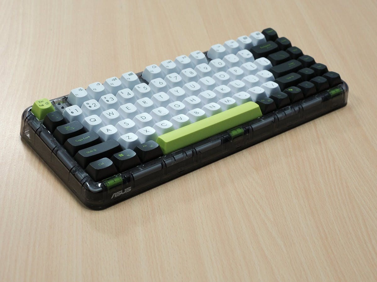 華碩ASUS Jelly75 KD201無線多模機械式鍵盤評測 果凍感底座結合鮮明撞色鍵帽彰顯百搭生活感