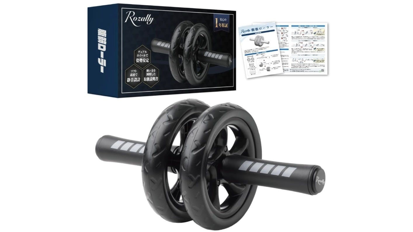 想練腹肌卻拉到腰痛？在家就能使用的 Rozally 腹肌滾輪，新手也能安全滾出人魚線。