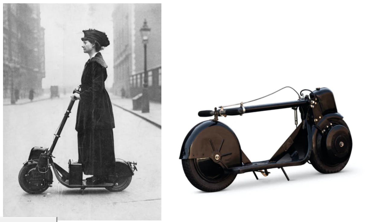 不是新玩意兒 百年前的滑板車也能飆 30 公里