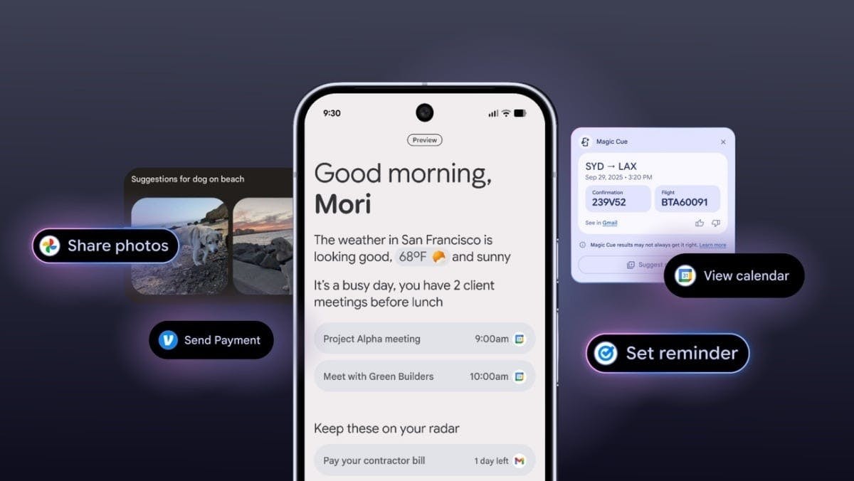 Pixel 10 專屬功能「Magic Cue」將簡化下放其他 Android 手機 稱為「情境建議」