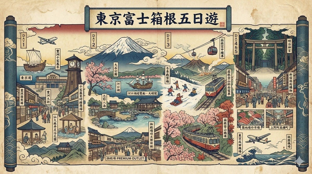 別再只會手帳風 9種Nano Banana Pro旅遊地圖風格示範 複製貼上提示詞你也會用AI