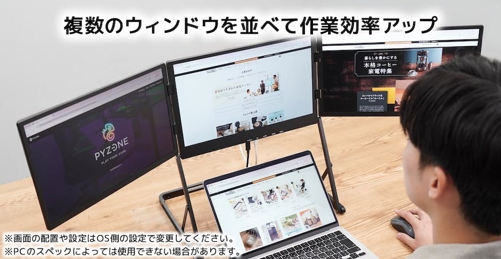 筆電的好搭檔 外掛液晶三兄弟