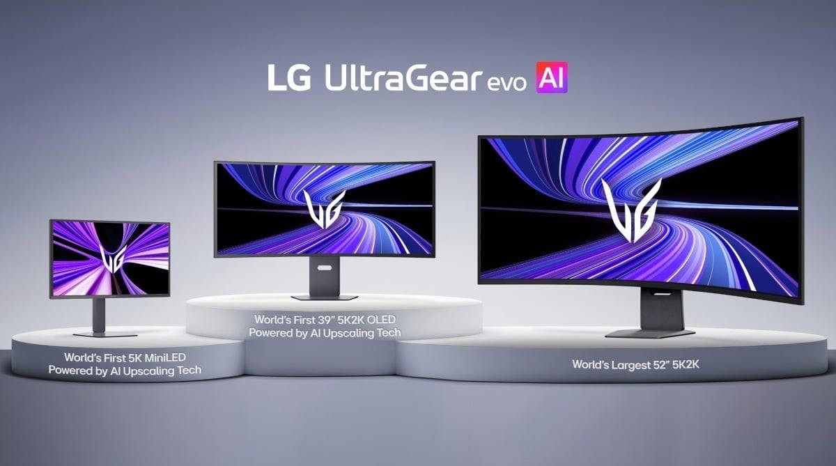 LG 推出全新電競品牌 UltraGear EVO 搭載首款螢幕內 AI 升頻 5K 解析度