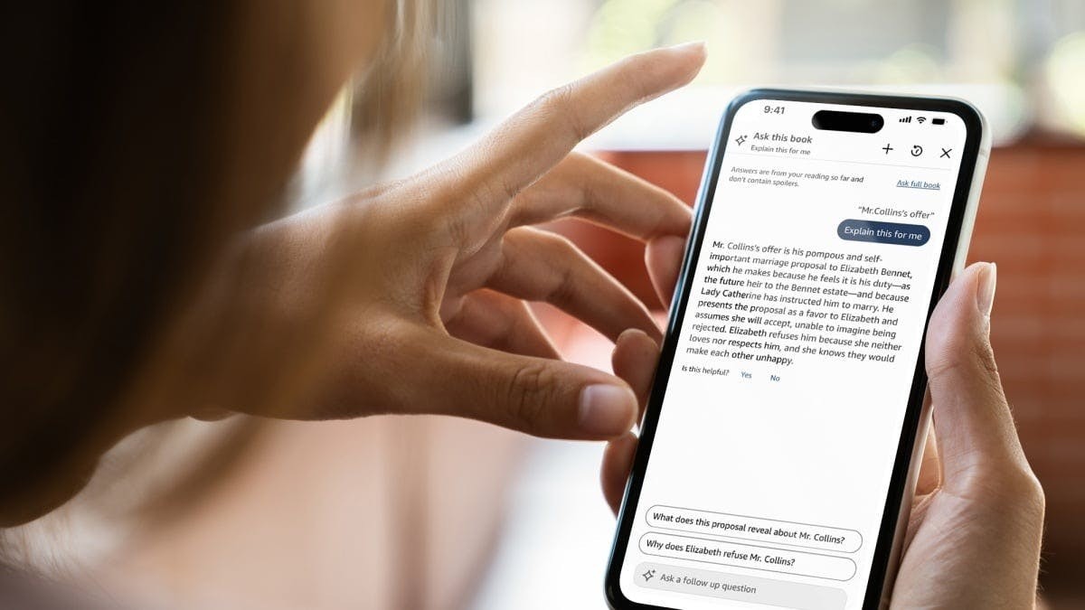 Kindle 導入 AI 閱讀助理「Ask this Book」 可即時詢問書籍內容