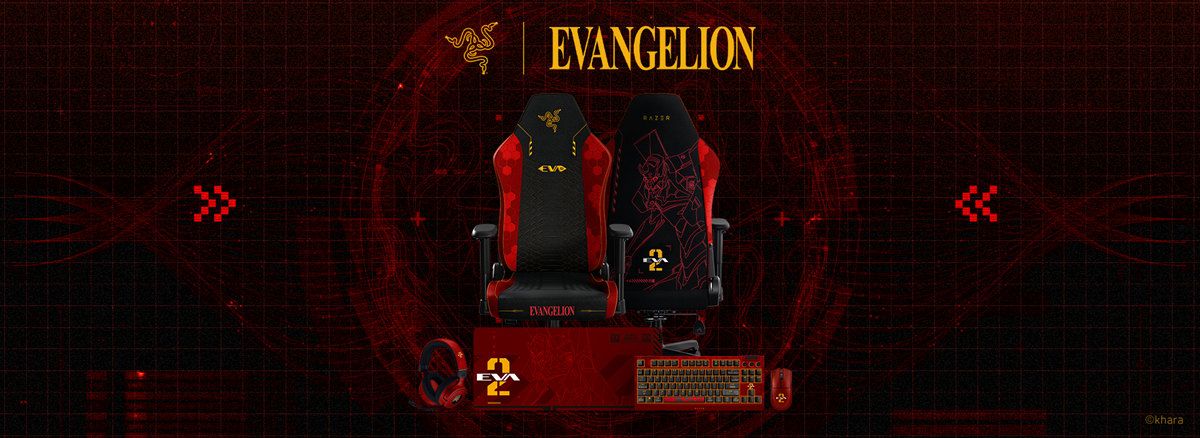 Razer推出EVANGELION EVA-02電競周邊 涵蓋電競椅、鍵盤、滑鼠、耳機與滑鼠墊