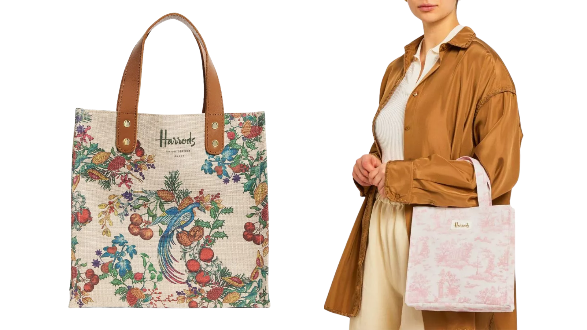 為何哈洛德手提袋是永遠的經典？Harrods 孔雀印花手提包開箱！