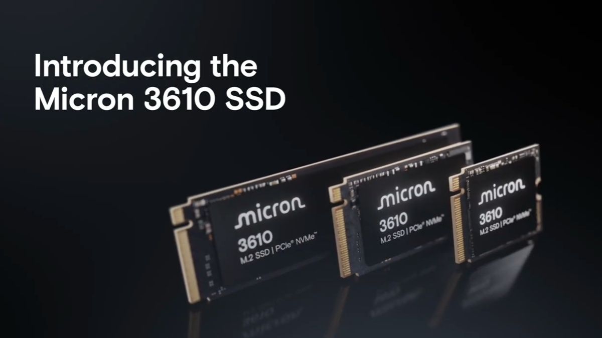 美光推出OEM市場的首款Gen 5 QLC SSD Micron 3610 SSD 採用美光G9 NAND提供3種形式、最大4TB