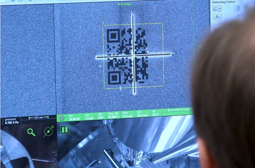 世界最小 QR code只有細菌大小 需以電子顯微鏡辨識