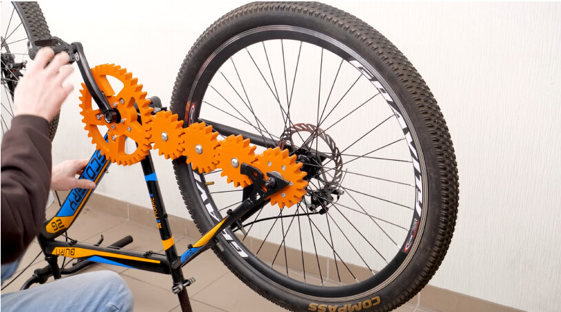 3D 列印打造全塑膠齒輪傳動自行車