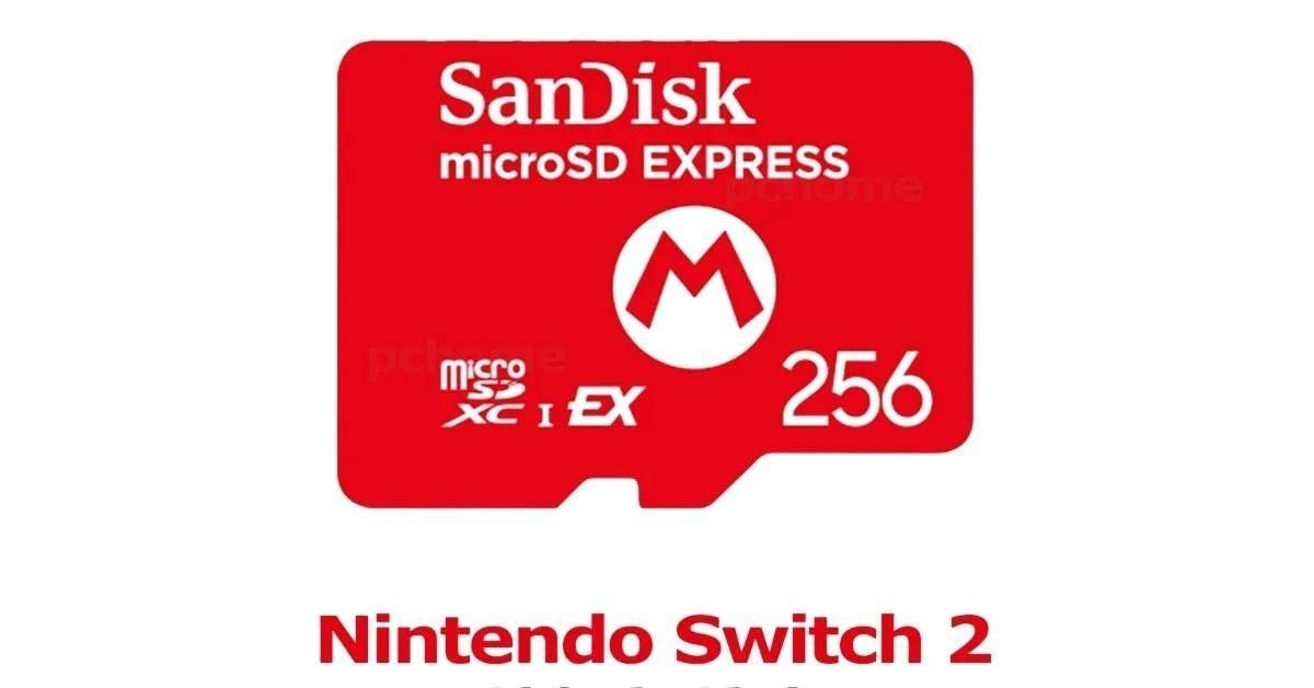 任天堂NS2專用記憶卡256GB特價1549元 microSD Express瑪利歐記憶卡便宜可買