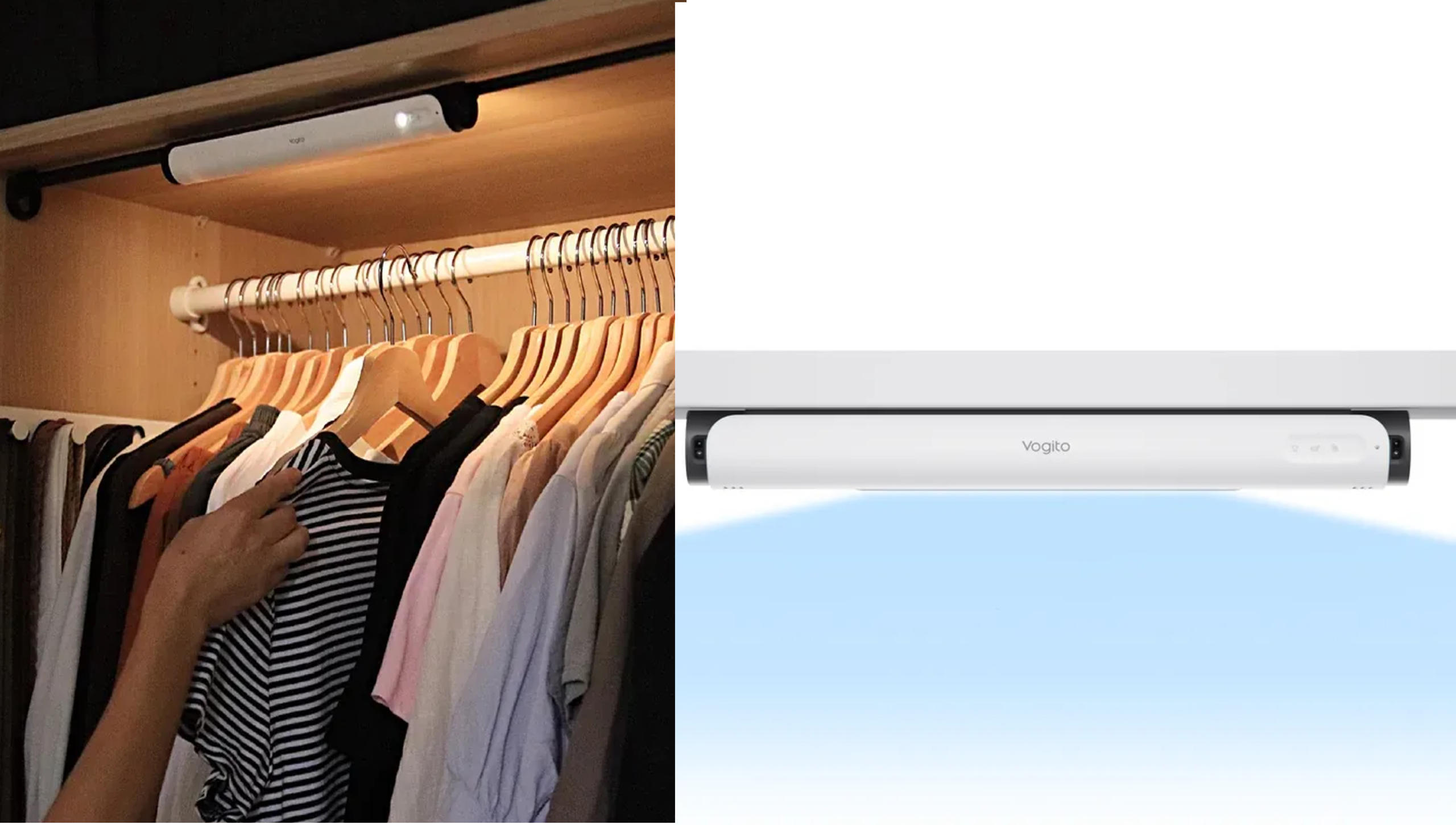 電子衣櫥平替推薦!DIY 免打洞的 Vogito 智能殺菌幫你消滅 99.99% 細菌。