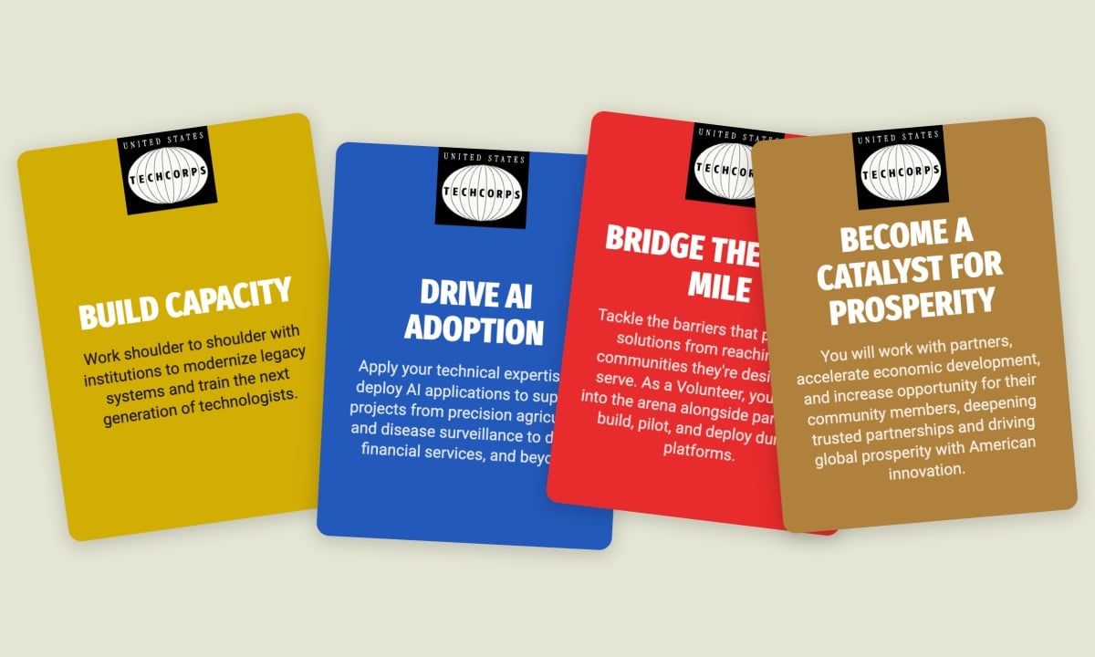 美國提案成立 Tech Corps 派遣 AI 人才 強化全球科技主導權
