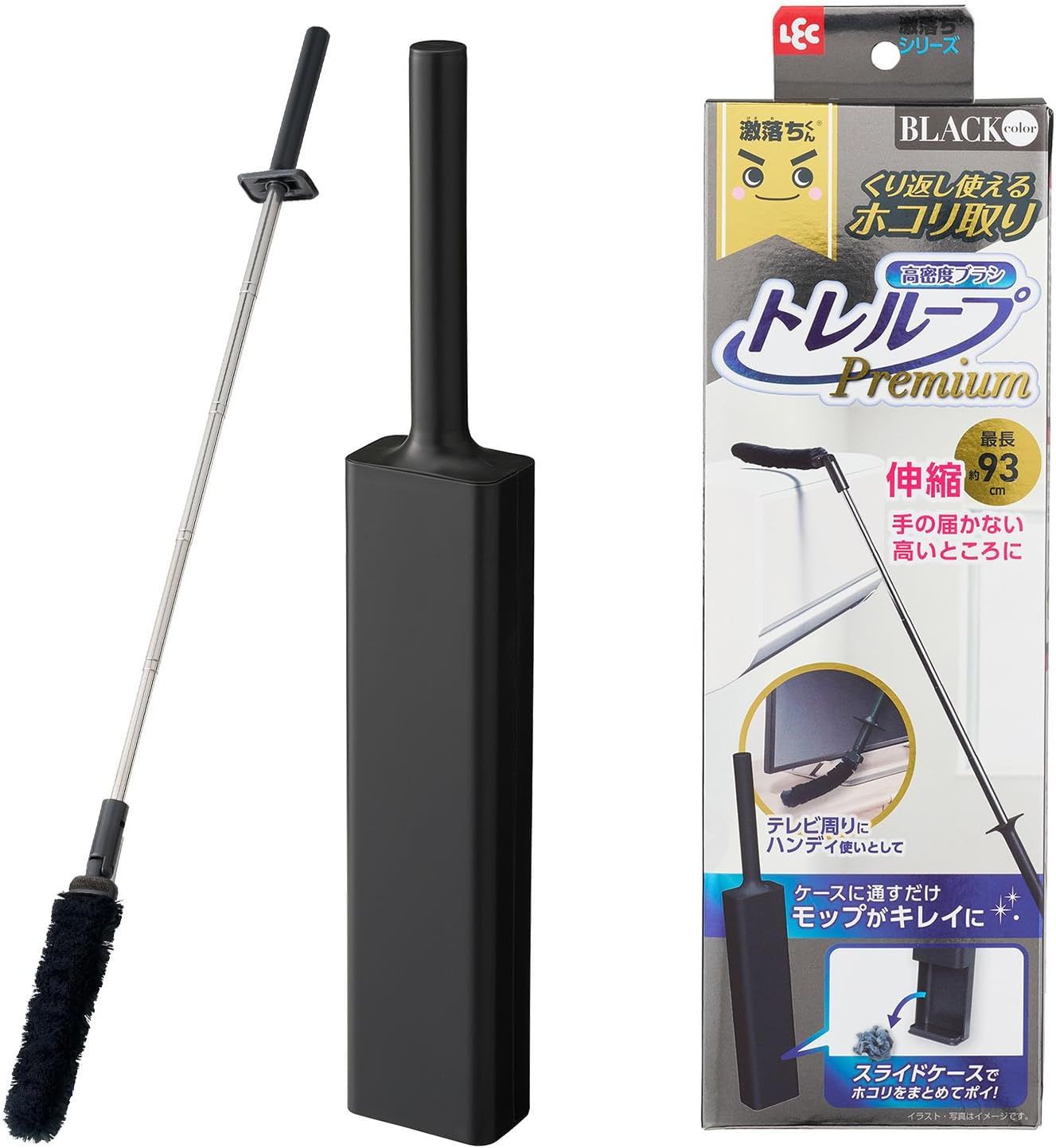 日本熱銷 LEC 激落君「自潔式伸縮除塵撢」推薦，一插即淨的除塵黑科技。