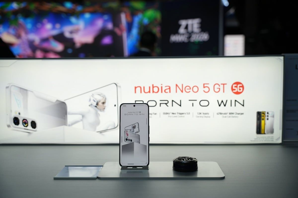 ZTE於MWC 2026秀「AI原生手機」與實體AI寵物iMoochi,nubia Neo 5系列加上實體風扇平價電競機
