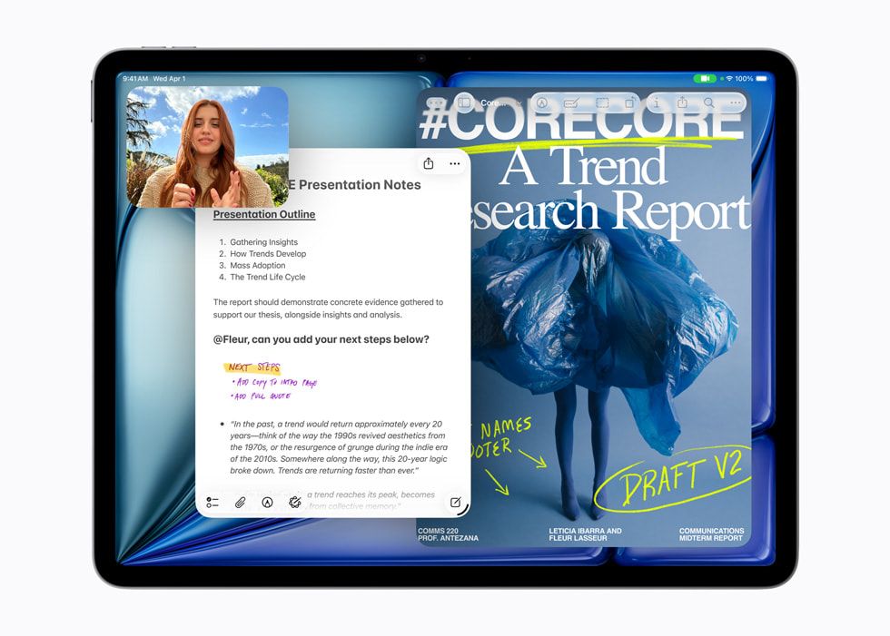 蘋果推出M4處理器版iPad Air，強調售價相同但性能提升、記憶體更大、連接能力更強