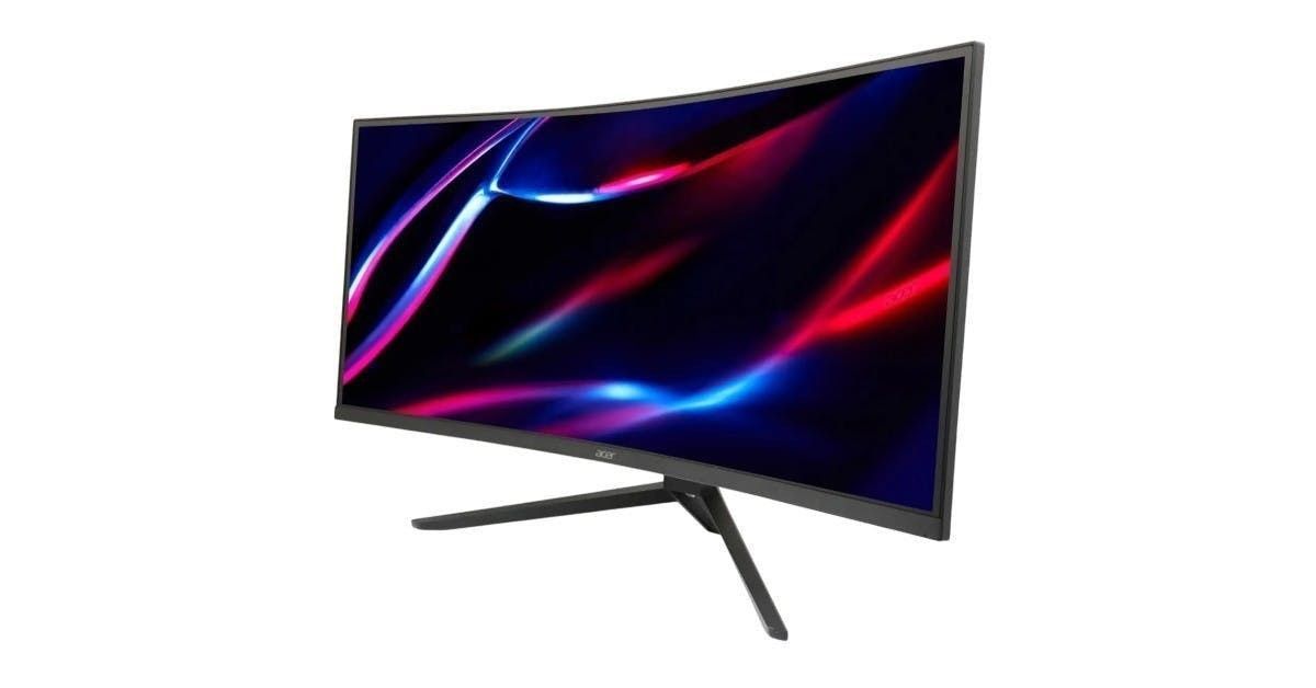 34吋大曲面螢幕僅賣4999元 Acer ED343CUR J0電競螢幕支援120Hz、1ms