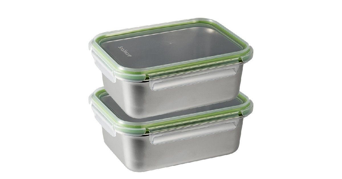 康寧可微波304不鏽鋼保鮮盒特價2入499元 容量1250ml、可取代玻璃保鮮盒