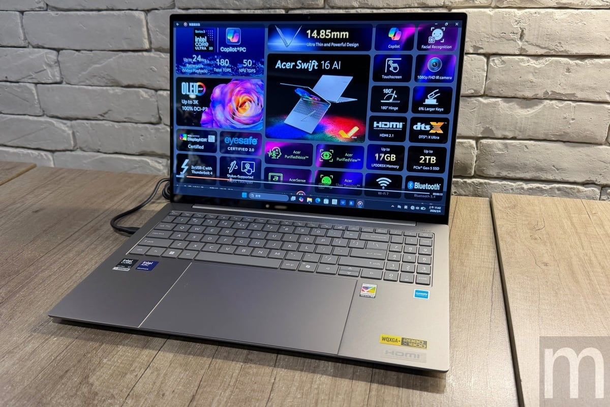 AI戰力全線展開!宏碁在台推出Intel Core Ultra Series 3旗艦筆電Swift 16 AI、AMD迷你超級電腦