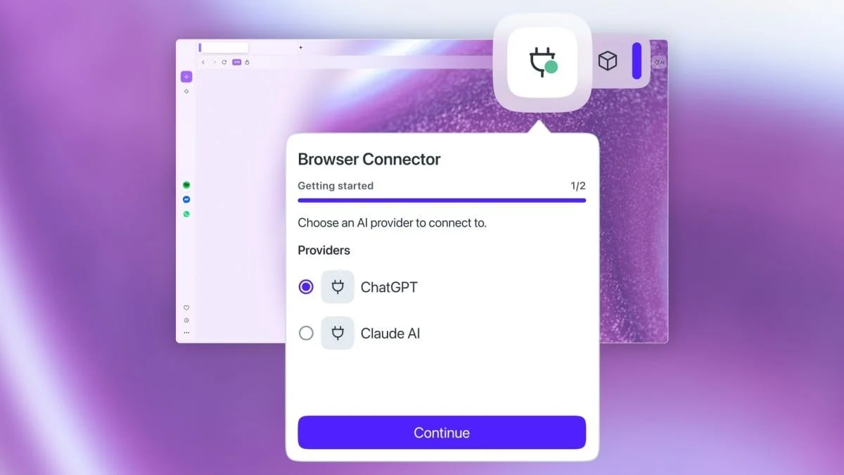 賦予第三方AI讀取網頁上下文能力！Opera推出整合ChatGPT與Claude的「Browser Connector」功能