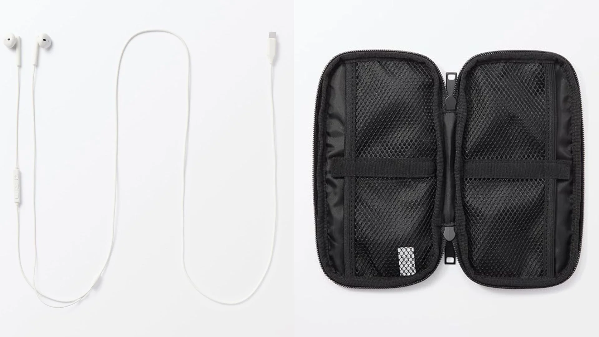 MUJI 有線耳機、收納包推薦：極簡設計與實用收納的日常隨身組合。