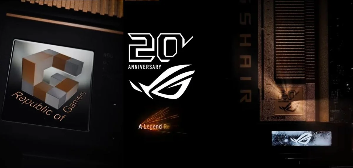 華碩ROG歡慶20周年，將以初代全銅散熱片ROG Crosshair主機板發想打造紀念版主機板