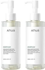 ANUA(アヌア)獨蒿毛孔控制潔面油200ml 2件套 毛孔 角質 皮脂 黑斑護理 卸妝 肌膚波動 混合性肌膚 heartleaf 潔面油 護膚【官方正品】