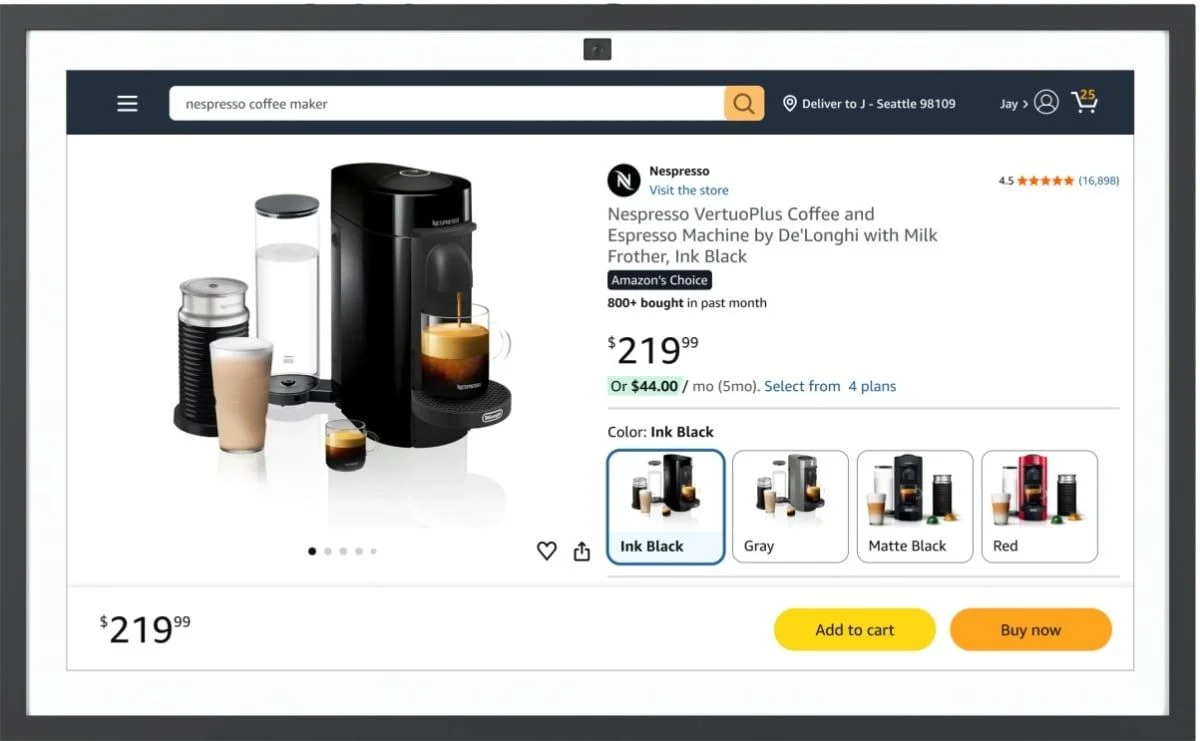 亞馬遜為Echo Show導入完整商城介面,結合Alexa+打造一站式語音與視覺購物體驗
