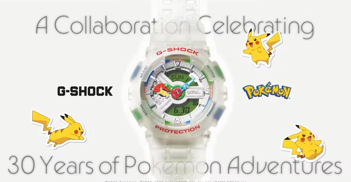 Casio寶可夢30周年紀念G-Shock 錶帶內藏29+1隻歷代御三家