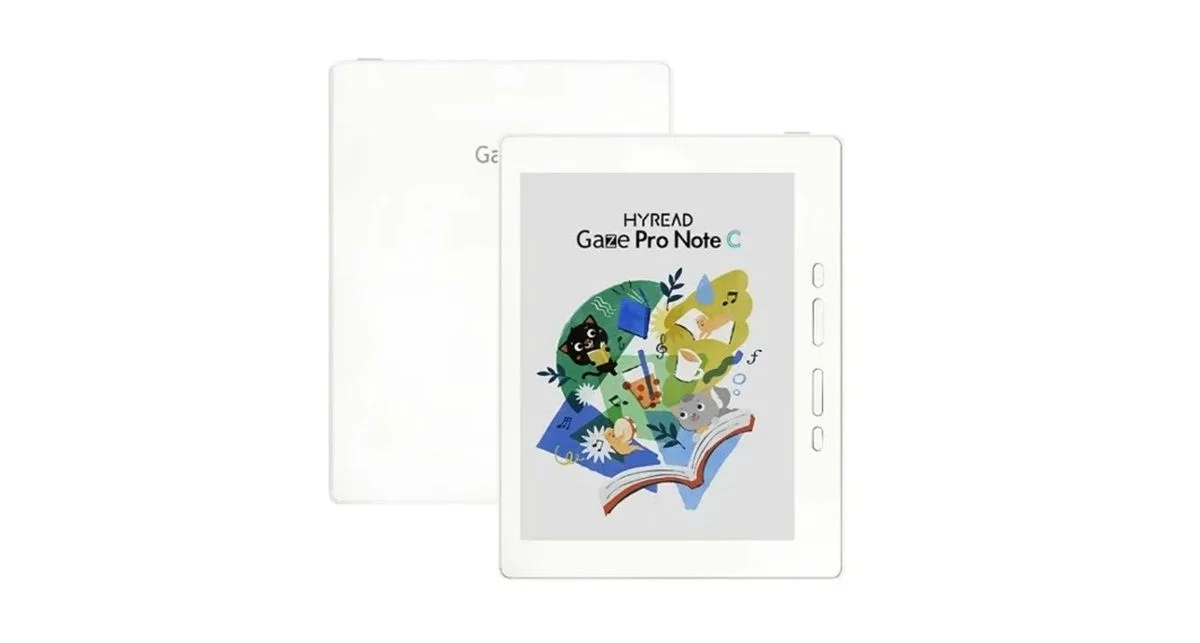 免費蹭圖書館書源 7.8吋彩色閱讀器Hyread Gaze Pro Note C現折1791元 Android系統不受平台綁架可通吃