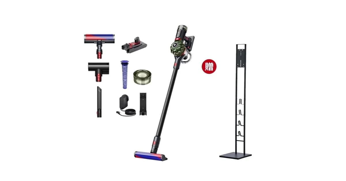 9810元Dyson V8 SV55 Cyclone無線吸塵器 60分鐘續航力、多刷頭且贈收納架