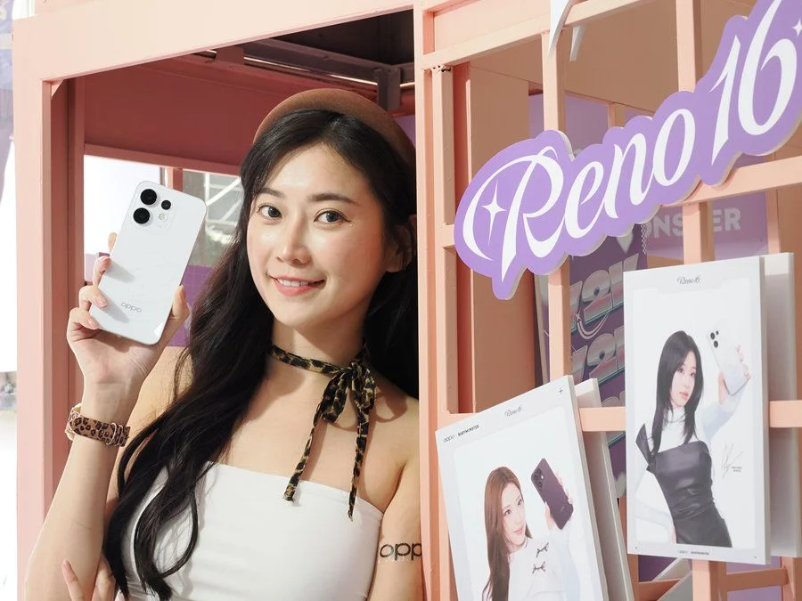 BABYMONSTER代言的OPPO Reno16系列登台，主動降造耳機、平板及電子泡泡鏡同步登場