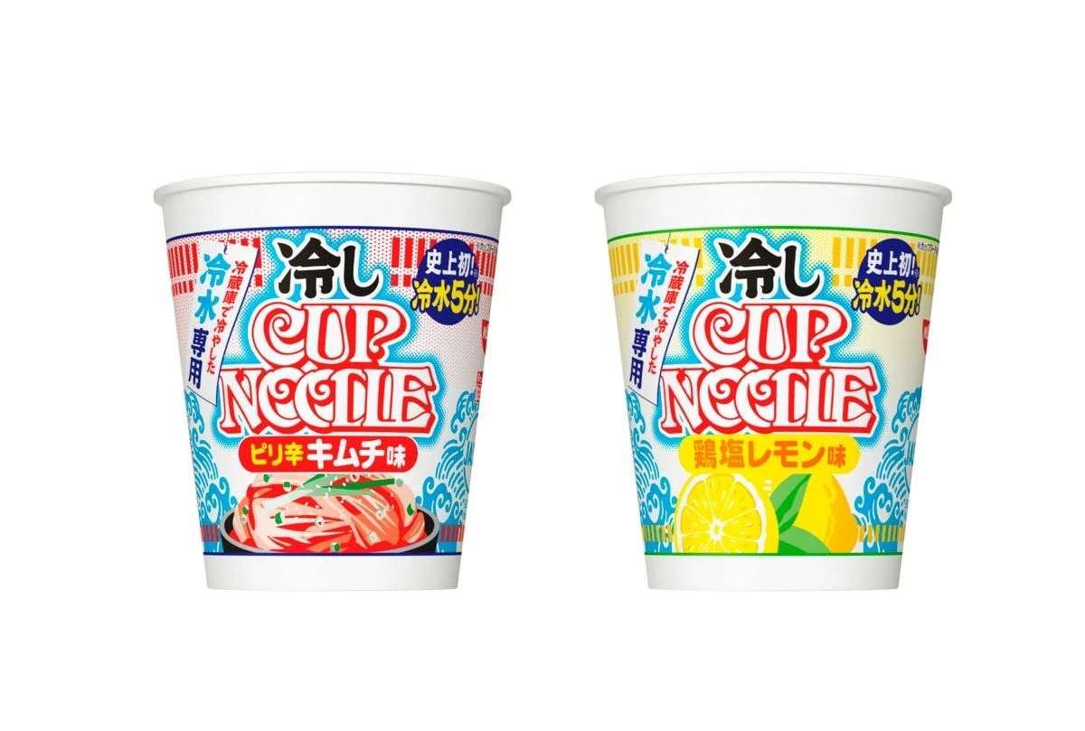 日清推出2款冷泡麵，只需冷水浸泡5分鐘即可在炎夏享用