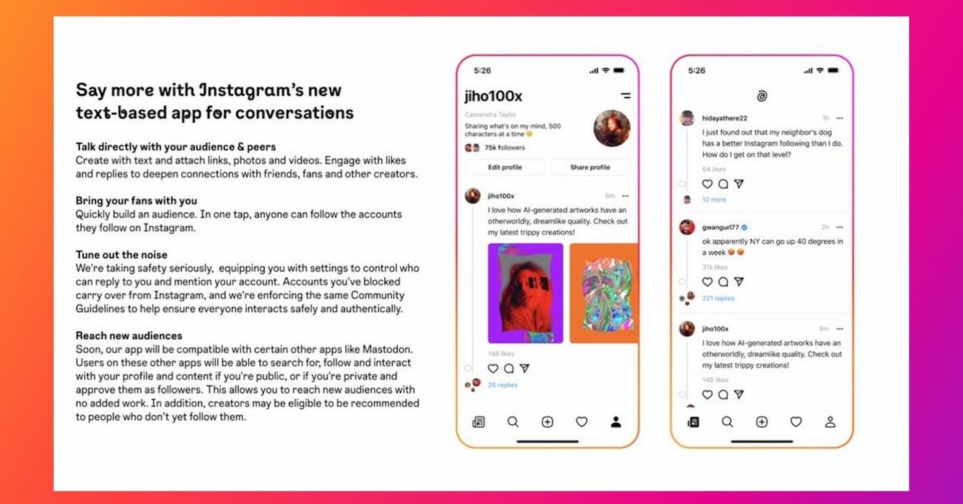 Meta 將推文字版Instagram 直衝Twitter 而來！IG 帳號、粉絲數可直接搬運至新平台- INSIDE