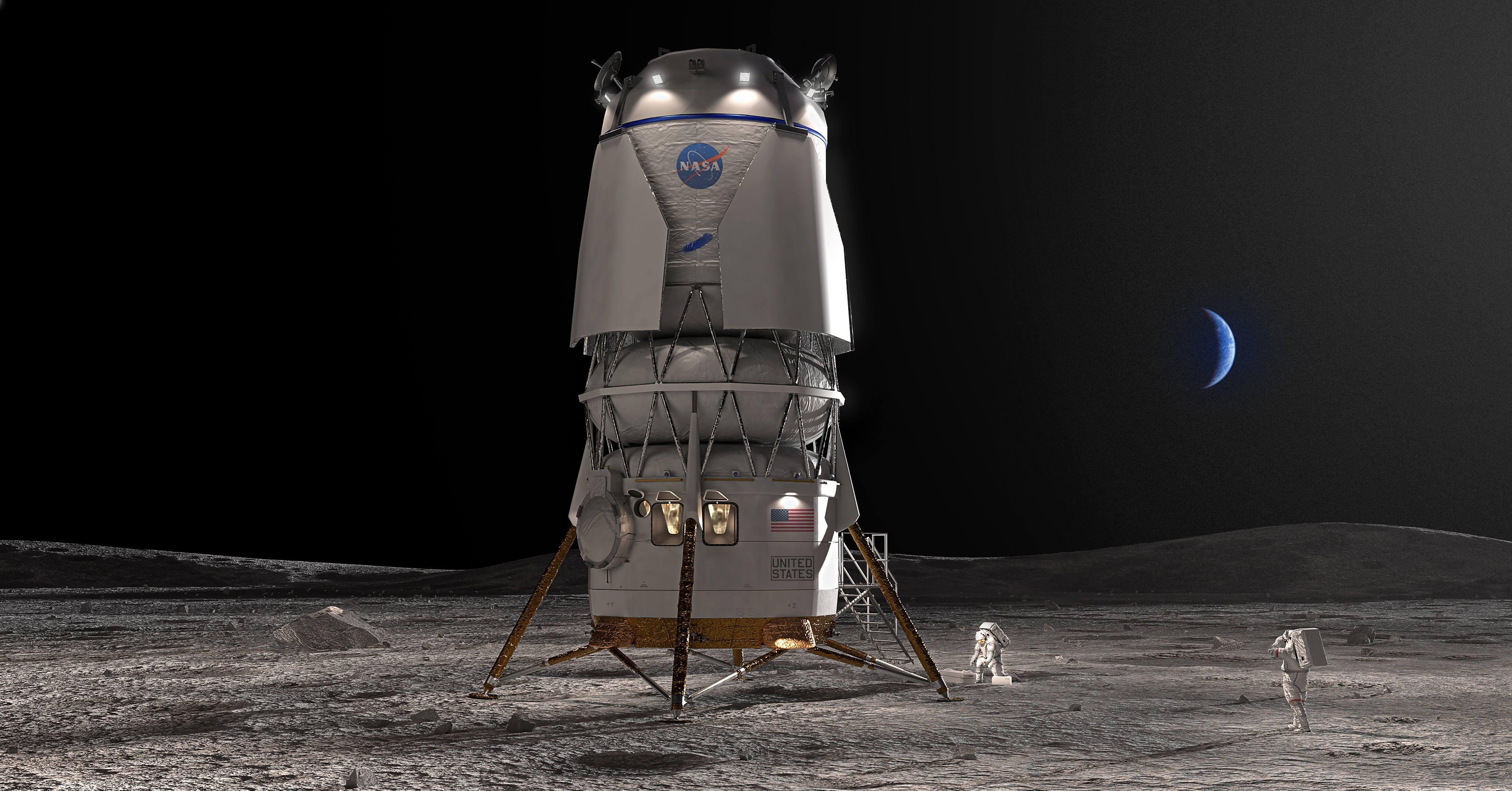 不再是SpaceX！Blue Origin 得償夙願拿下阿提米斯5 號載人登月小艇- INSIDE