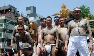 日本_山口組_yakuza_三社祭_浅草、東京。Sanja_Matsuri