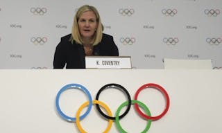 AP25079638175474 國際奧林匹克委員會（IOC）昨（20）日選出新主席，由辛巴威籍的國際奧會理事柯芬特里（Kirsty Coventry）勝出
