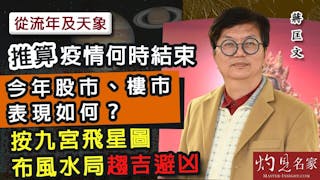 蔣匡文博士：從流年及天象推算疫情何時結束 今年股市、樓市表現如何？ 按九宮飛星圖布風水局趨吉避凶