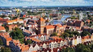 波蘭格旦斯克鳥瞰 Bird’s-eye View of Gdansk Poland