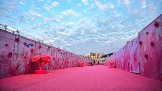 灣仔碼頭 粉紅通道 Pink Passage at Wan Chai Ferry Pier