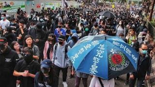 上水新春和你行 數千人反水貨集會遊行 Thousands March in Sheung Shui Against Parallel Traders