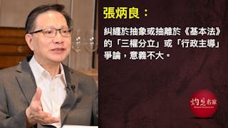 白馬非馬：三權分立、行政主導之爭